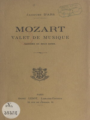 cover image of Mozart, valet de musique
